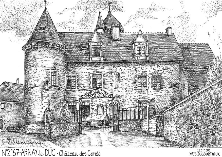 N 21067 - ARNAY LE DUC - château des condé